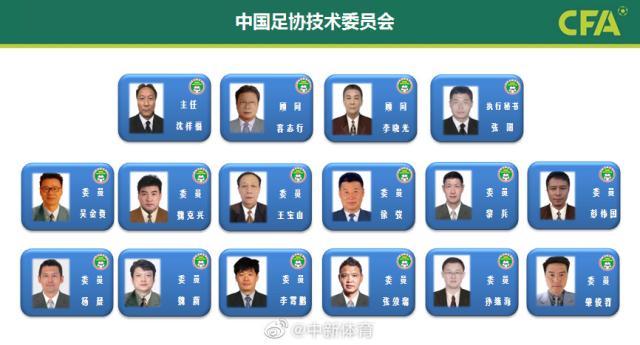 华体会官方-沈祥福担任足协技术委员会主任 李霄鹏吴金贵委员